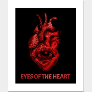 Eyes of the heart red Posters and Art